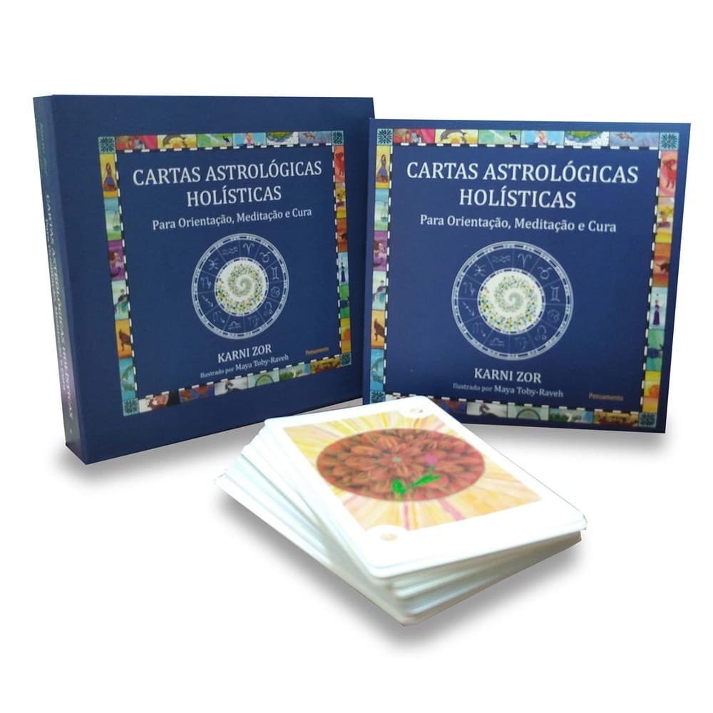 Cartas Astrológicas Holisticas - Contem 52 cartas e livro para orientações com 152 páginas