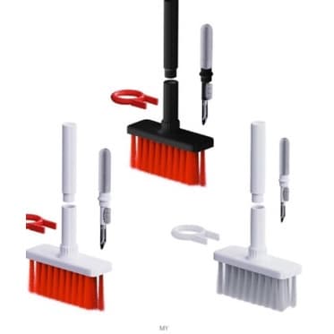 Kit Escova De Limpeza 5 em 1 Teclado Fone de Ouvido Multiuso