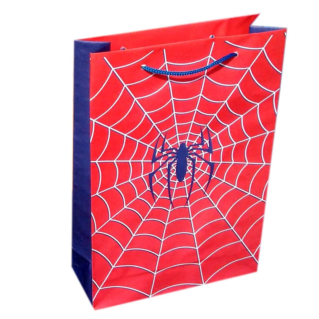10-50 Sacolas De Papel Homem Aranha 25x17x6cm Bolsa Festa Lembrancinha Surpresa