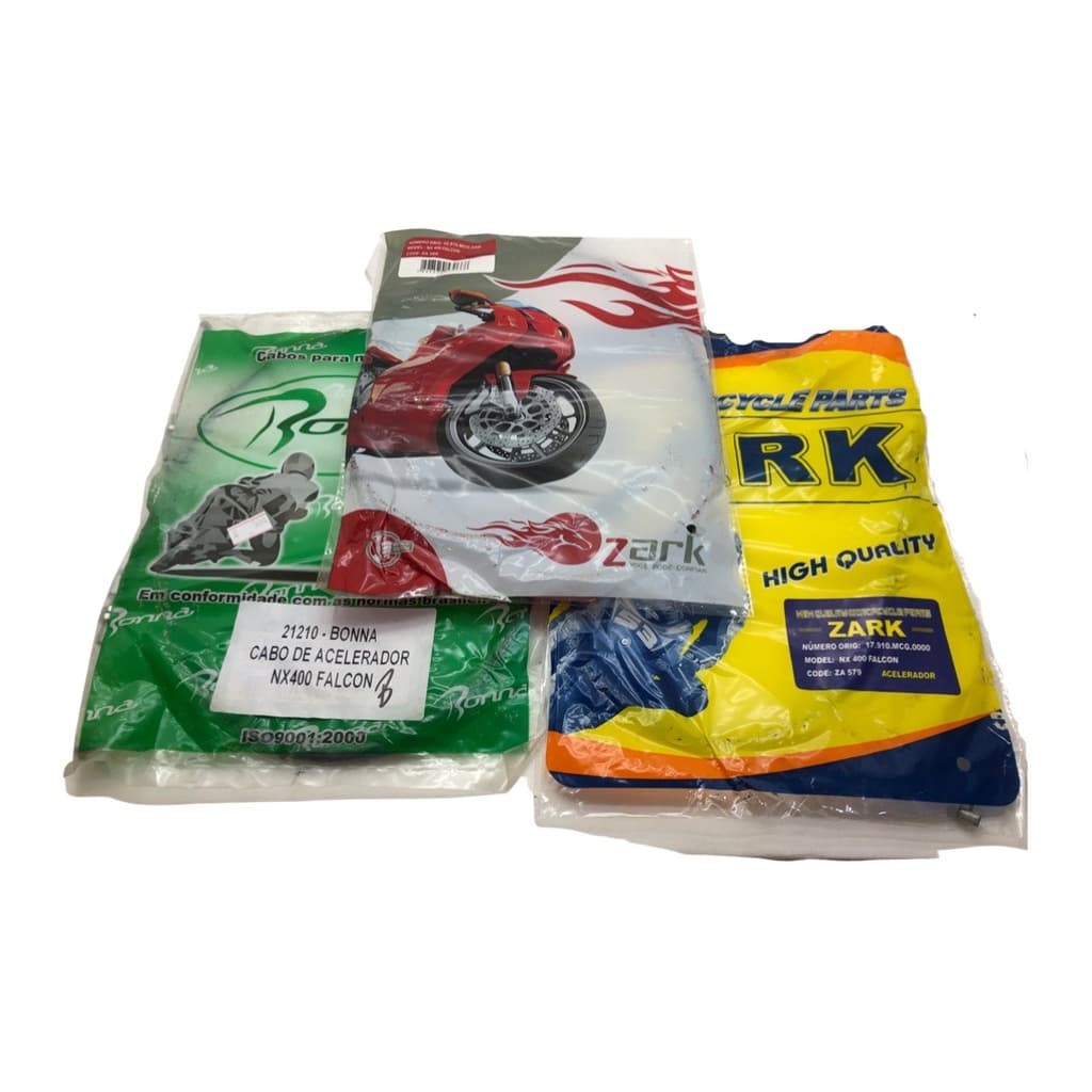 2 Cabos Acelerador  A+B + 1Cabo Embreagem Nx400 Falcon
