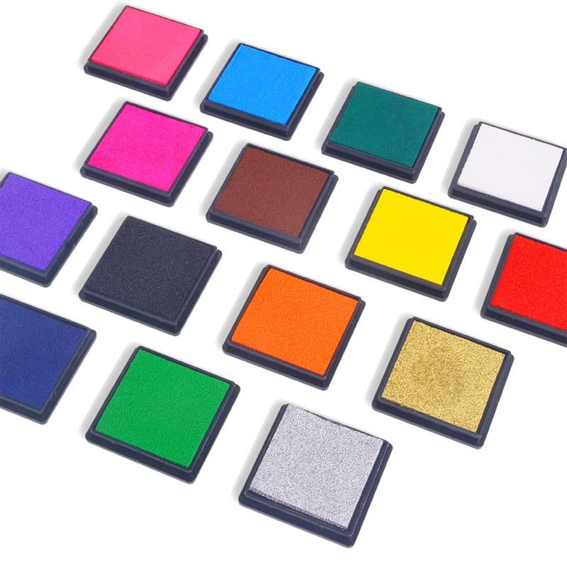 Almofada Para Carimbo Carimbeira Colorida Infantil Para Pintura A Dedo