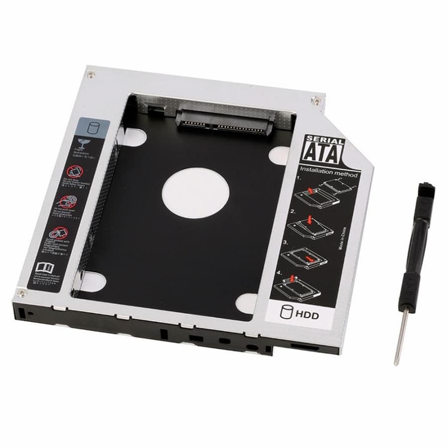 Adaptador Caddy 9.5mm Gaveta Dvd Para Hd Ou Ssd Notebook