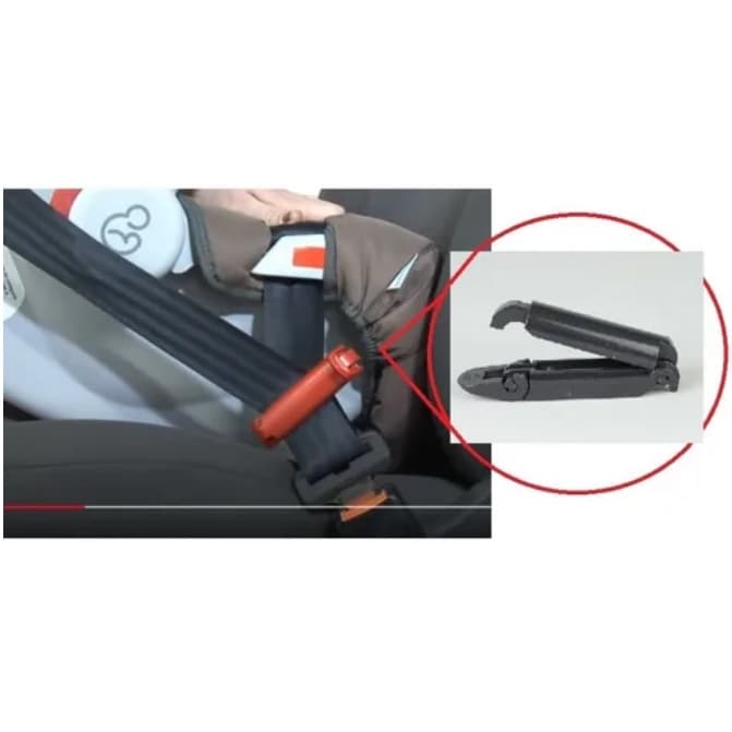 Trava do Bebê Conforto Presilha Lateral para Cinto De Segurança Galzerano Original Proteção