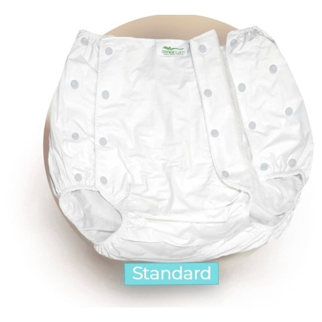 Calça plástica adulto com botão