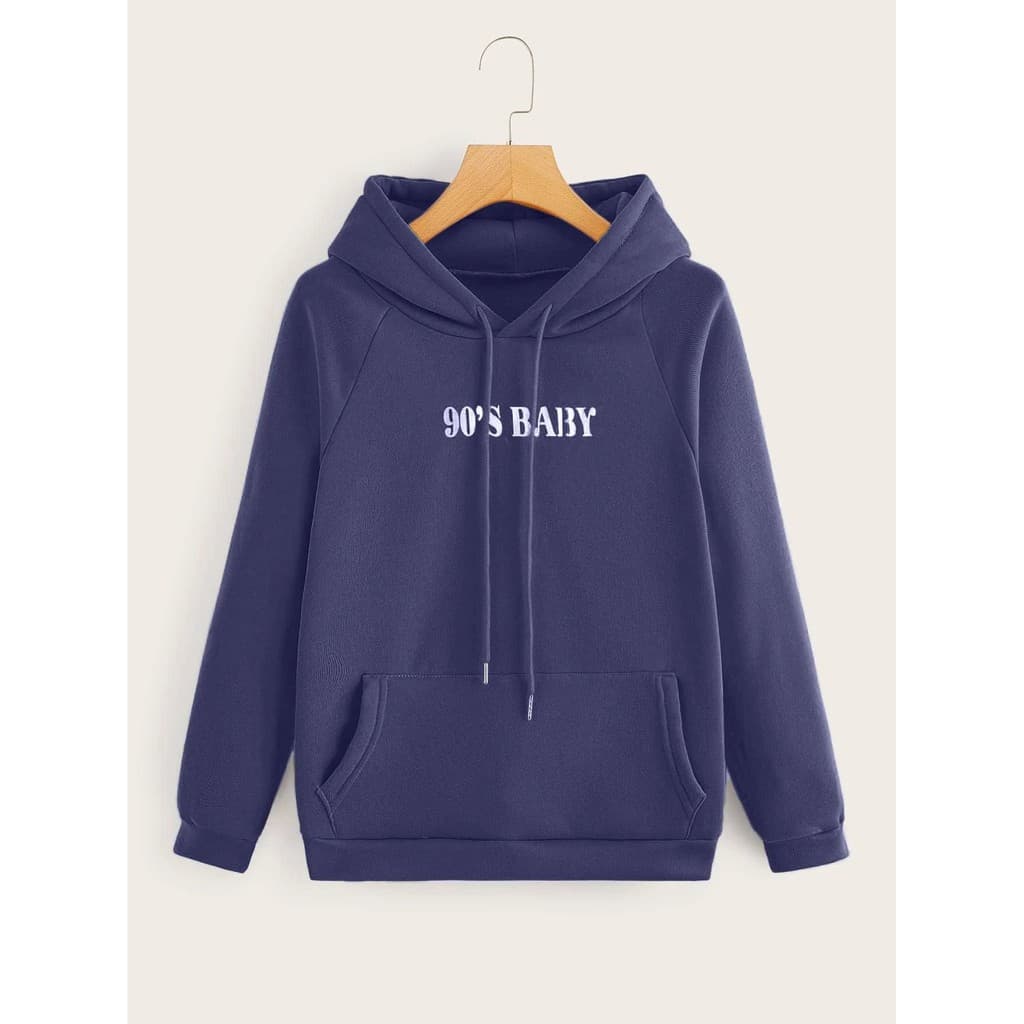 Moletom Unissex 90´S Baby Girl Tumblr Blusa de Frio Com Capuz e Bolso