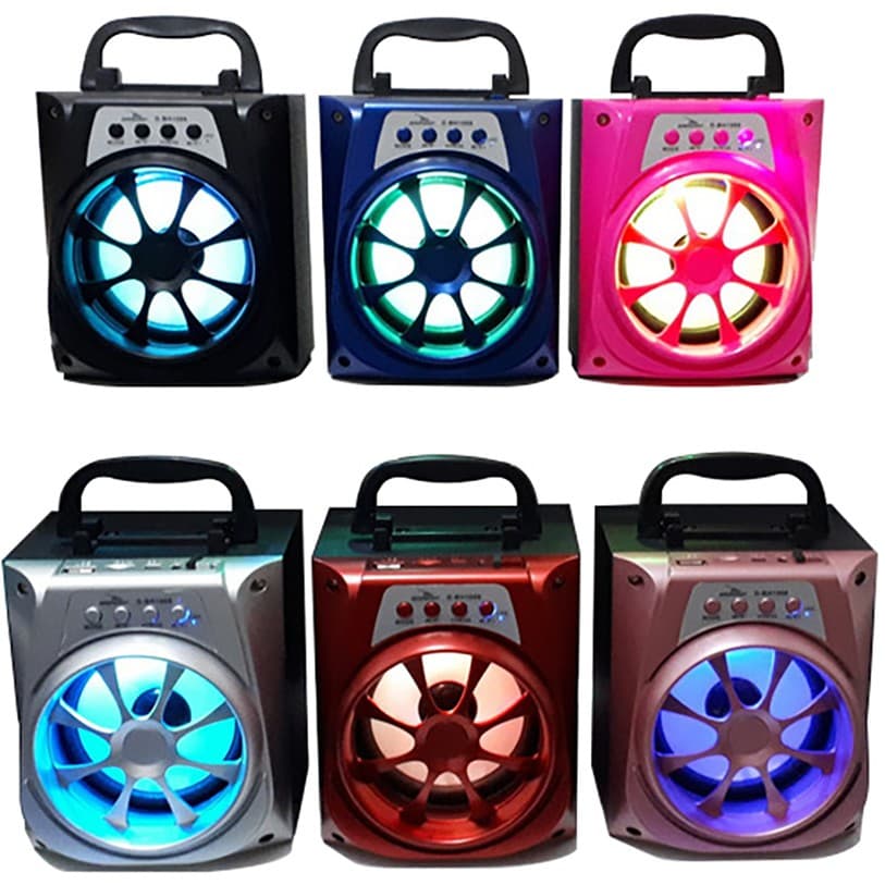 CAIXA DE SOM GRASEP MODELO D-BH1066 - BLUETOOTH - PENDRIVE - CARTÃO SD - DISPLAY LED - RÁDIO FM INTEGRADO - 10W RMS POTÊNCIA