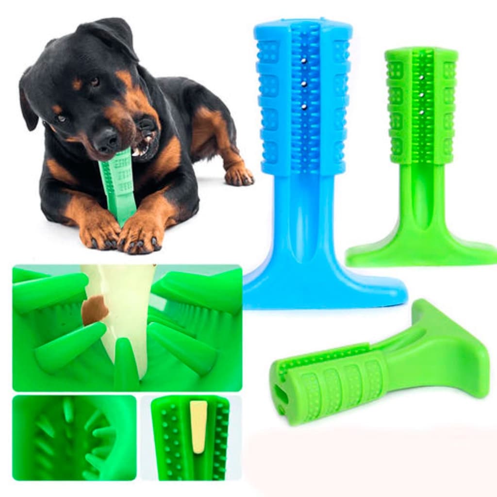Escova Dente Pet Clean Mordedor Massageador Cachorro Cao Remove Tartaro - P