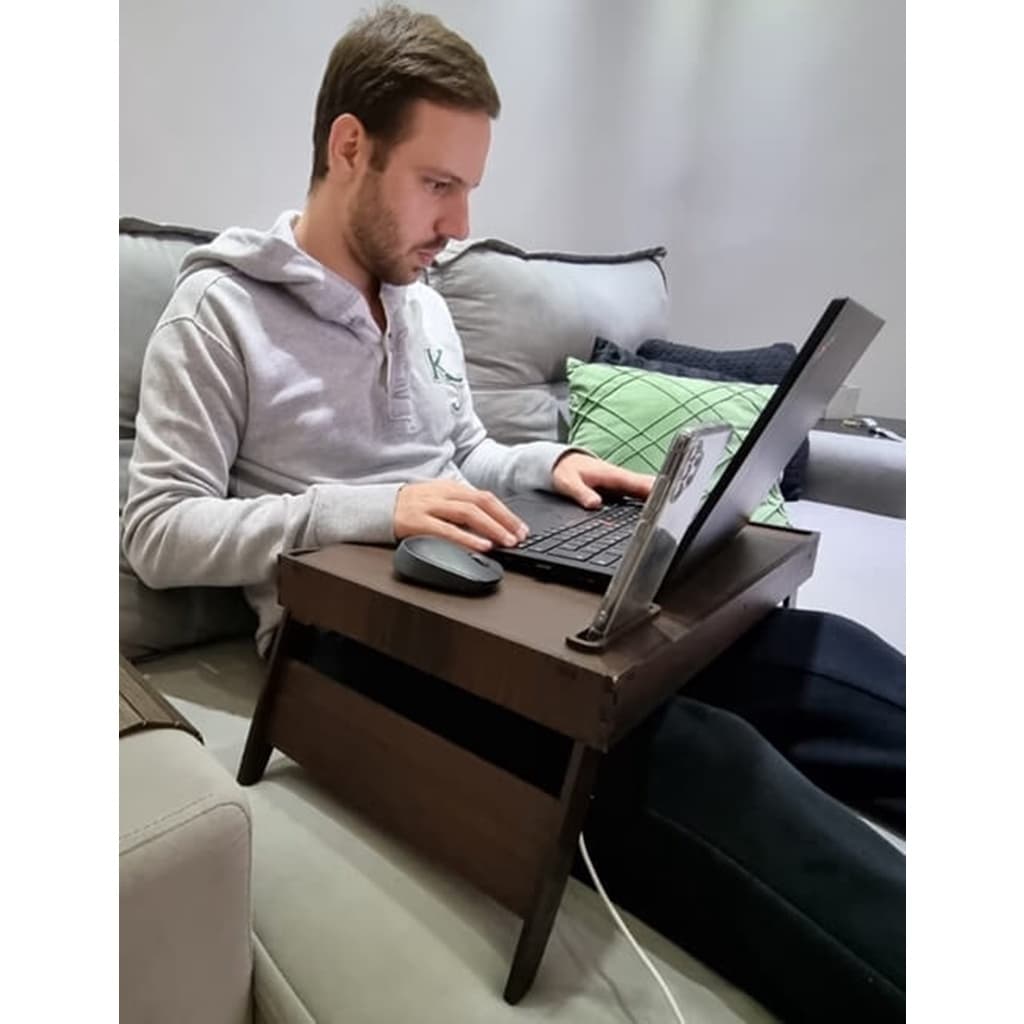Apoio Notebook Suporte Mesa Bandeja Cama Colo Sofá Laptop