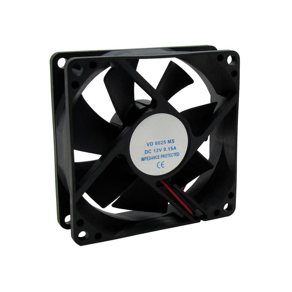 Ventilador Cooler Ventoinha Com Grade 80x80x25 12v