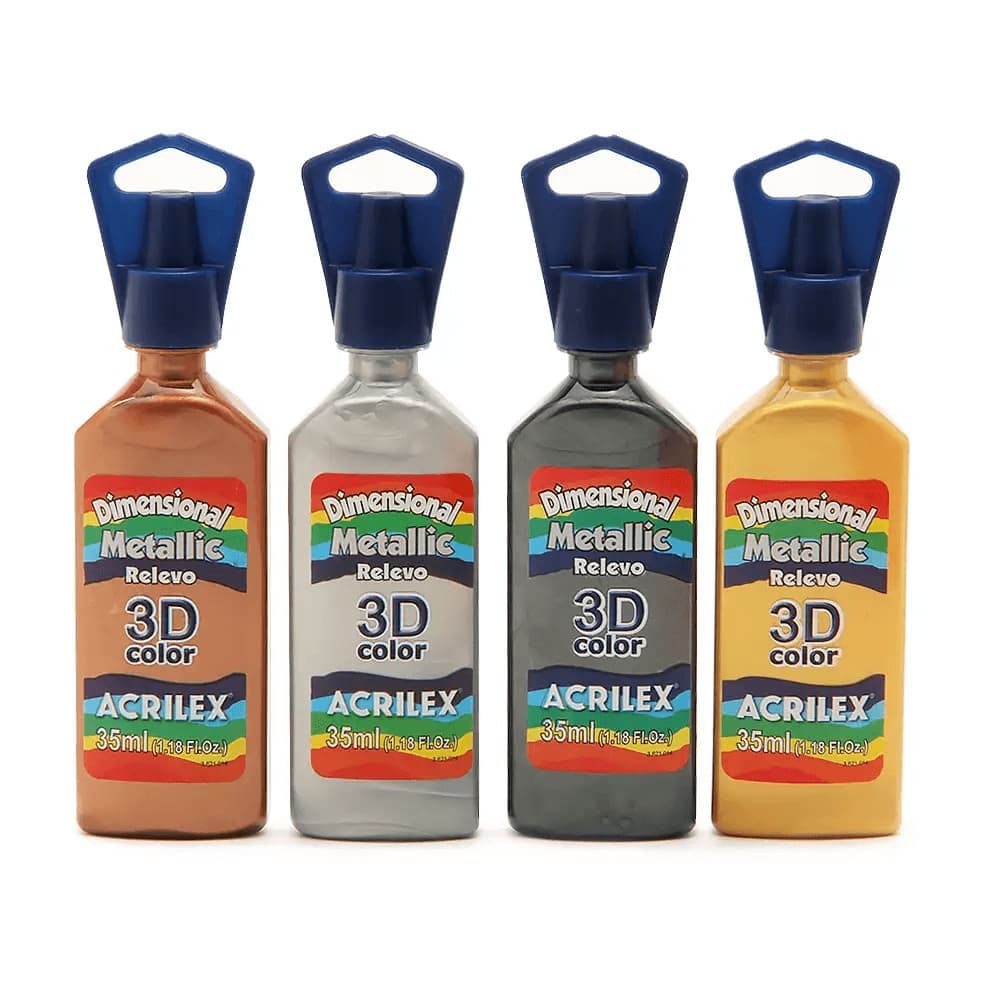 Dimensional Metallic Relevo 3D Acrilex 35ml