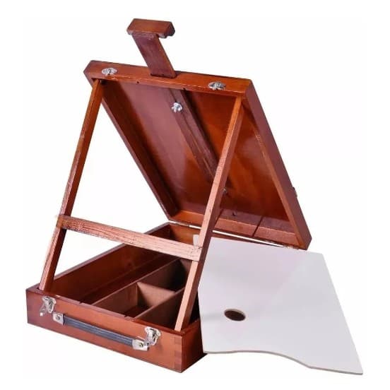 Estojo Maleta Cavalete Para Pintura - Pratico Lindo