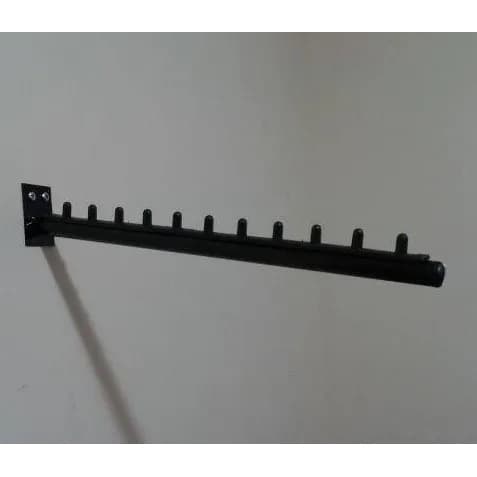 Expositor Rt Arara Inclinado Cabideiro Parede - Preto