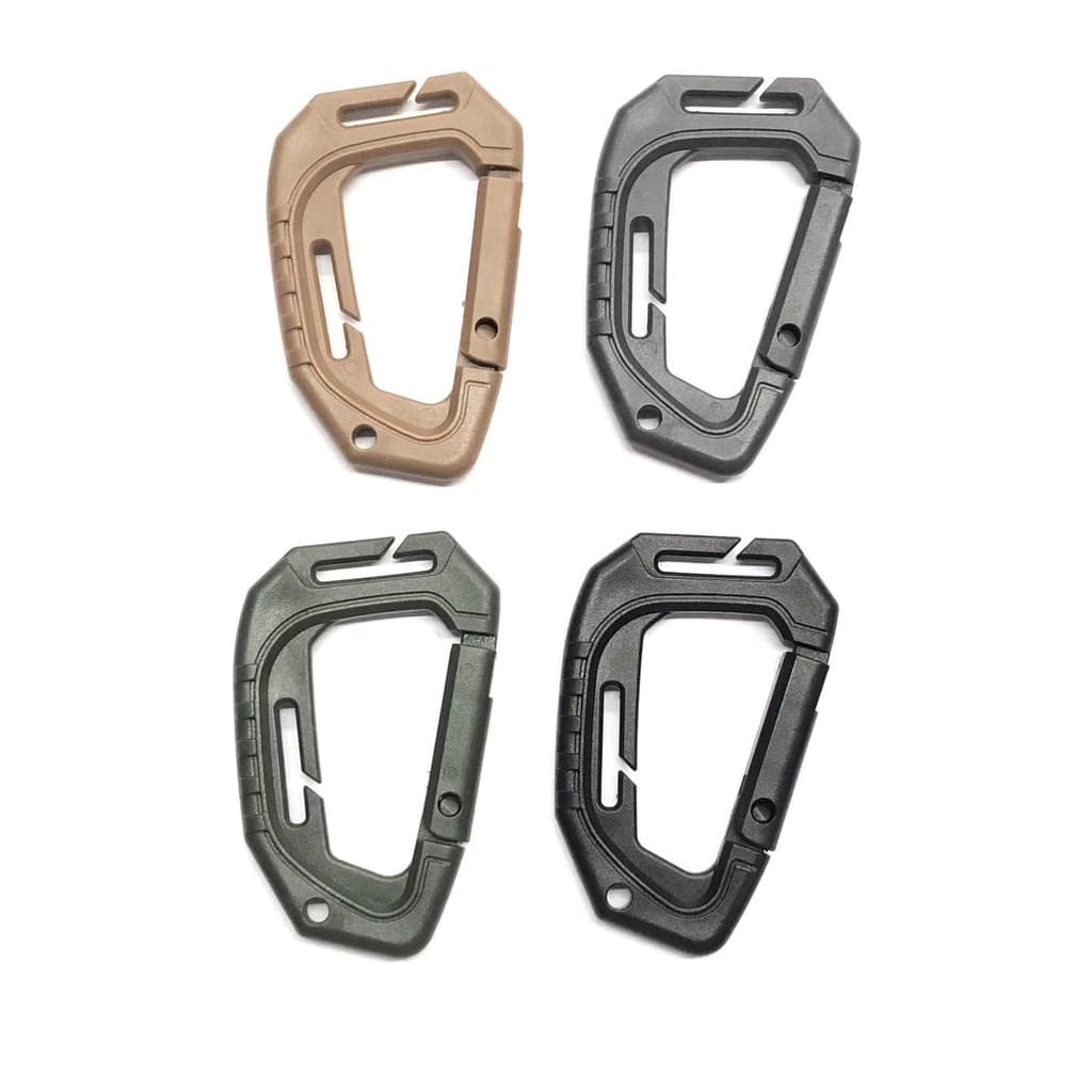 Fivela Chaveiro Mosquetão Giga de POM Poliacetal Duplo Espaço Para Alças Para Mochila Colete Camping Acampamento