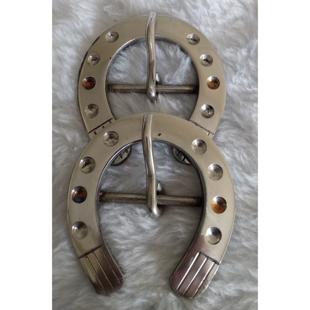 Par de Fivela Ferradura em Aço inox