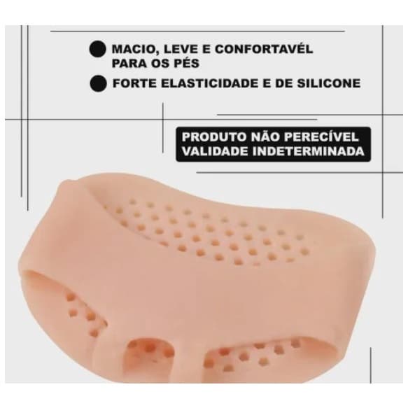 Par Palmilha e Meia Gel Silicone Esporão Macio