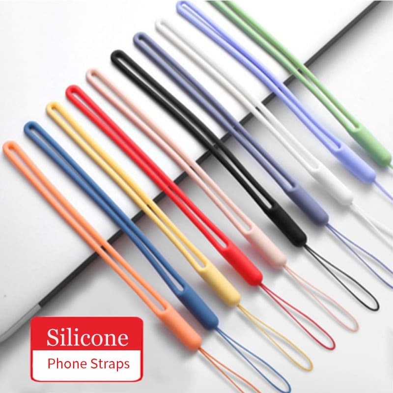 Correias de Silicone Suave para Telemóvel Anel Anti-perda Cordão de Chave Corda de Pulso Para Telemóvel Câmara