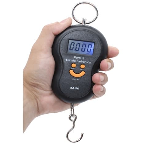 Balança de Gancho Portátil Digital 0g até 50kg Mochila Cargueira Mala Viagem Bagagem Pendulo