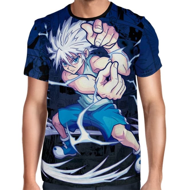Camisa Color Print - Killua - Hunter x Hunter