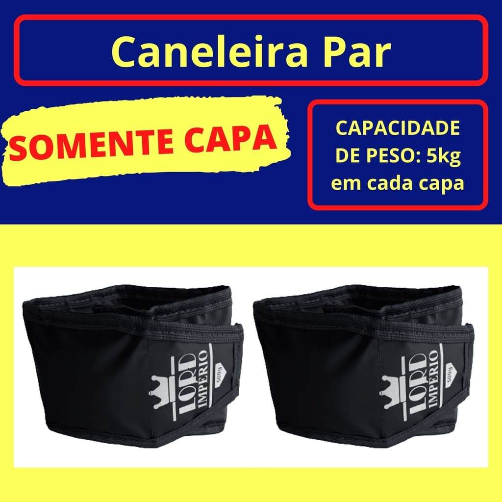 Tornozeleira Caneleira 5KG (somente capa) - Par -LORD IMPÉRIO