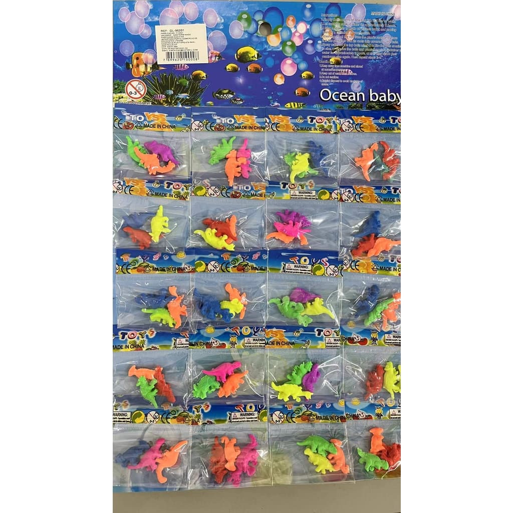 Dinossauro Cresce Na Água Animal Em Gel Bichinho Expande Na Água，kit 20 pacotinho