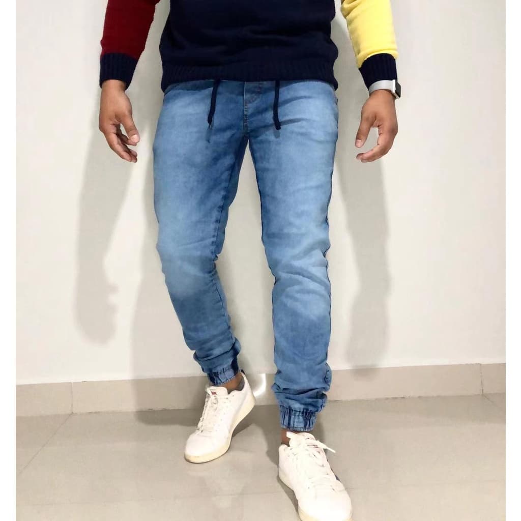 Calça Jogger Com Punho Elástico Direto Da Fábrica