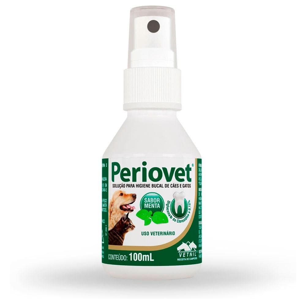 Soluçao Para Higiene Bucal Spray Periovet Vetnil A 100ml