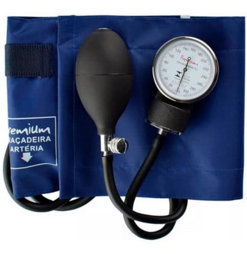 Kit Esfigmomanômetro+termômetro+oxímetro+otoscópio Lanterna