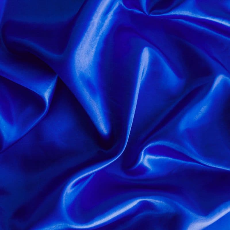 Cetim Azul Royal Charmousse 1,40x1,00m Para Roupas e Decorações