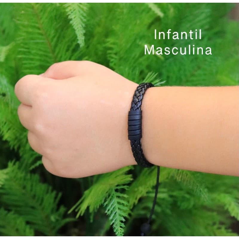 Pulseira Couro INFANTIL Regulagem