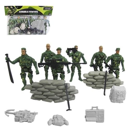Soldadinhos Plastico Miniatura Boneco Soldados Brinquedo Kit Militar CÓD. 013