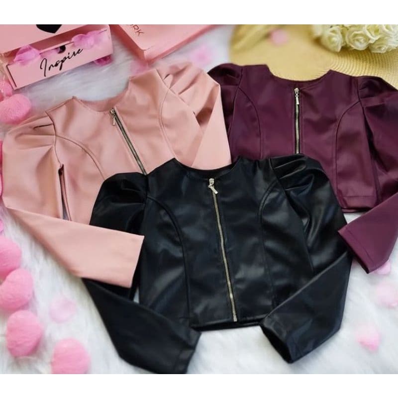 Jaquetinha Infantil Courino