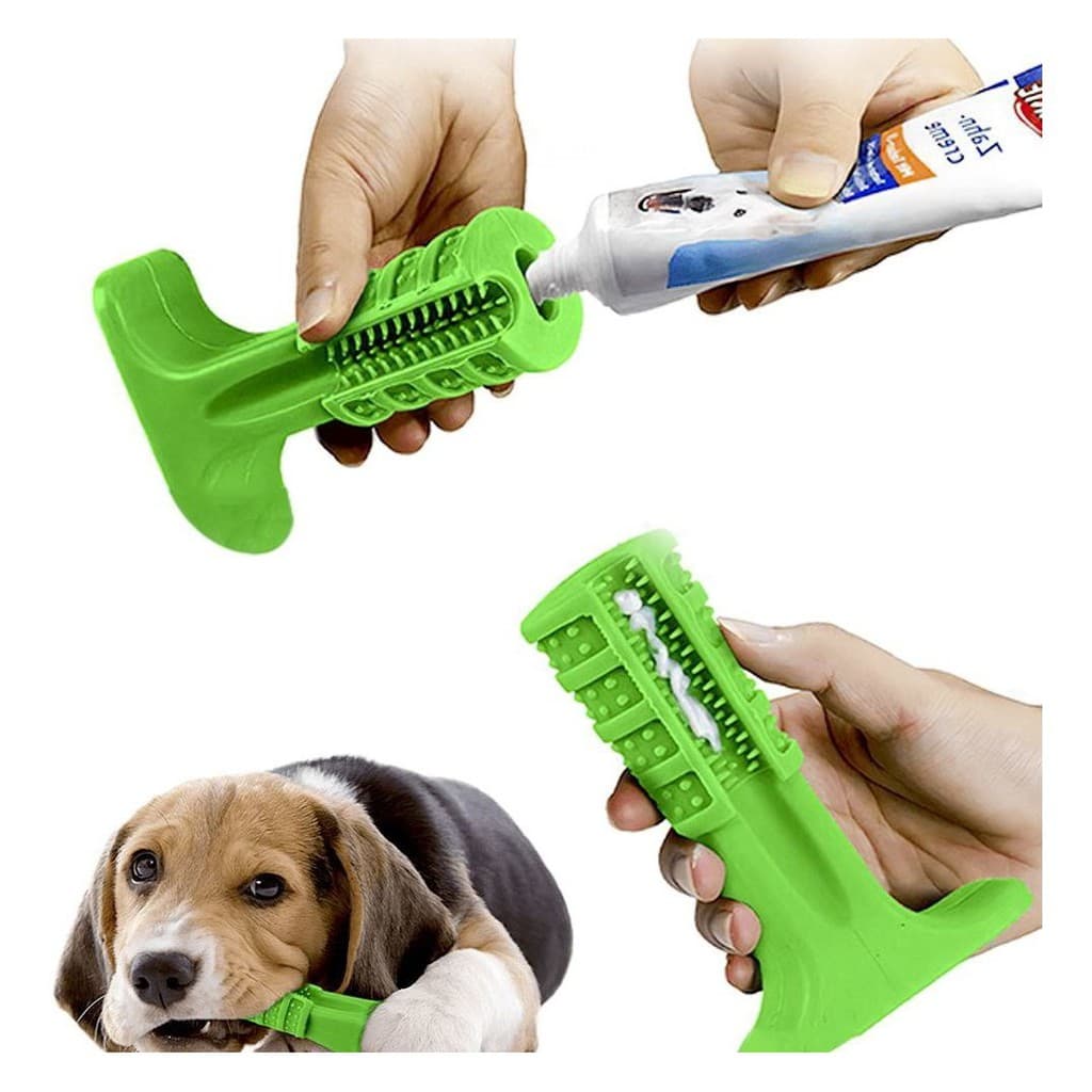 Escova Dentes Mordedor Canino Limpeza Bucal Cachorro Cao Pet