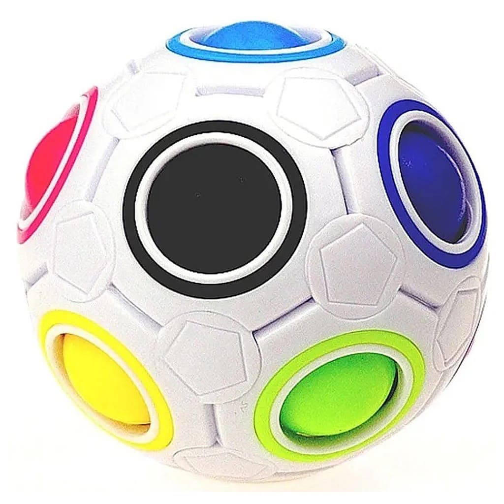 Cubo Mágico Bola Fidget Toy Puzzle Rainbow Ball Anti Estresse Quebra-Cabeça Arco Iris