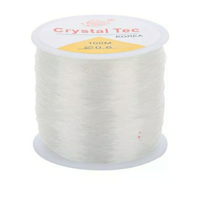 Fio Elástico De Silicone P/ Pulseiras - 0.6mm - 100m