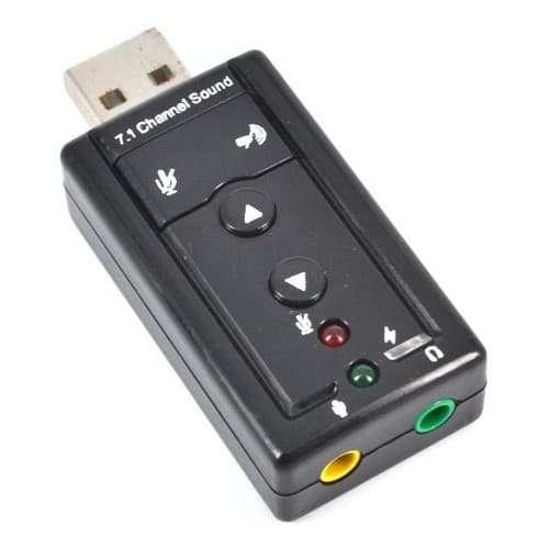 Adaptador De Som Virtual Usb Channel 7.1 Canais Sound Driver