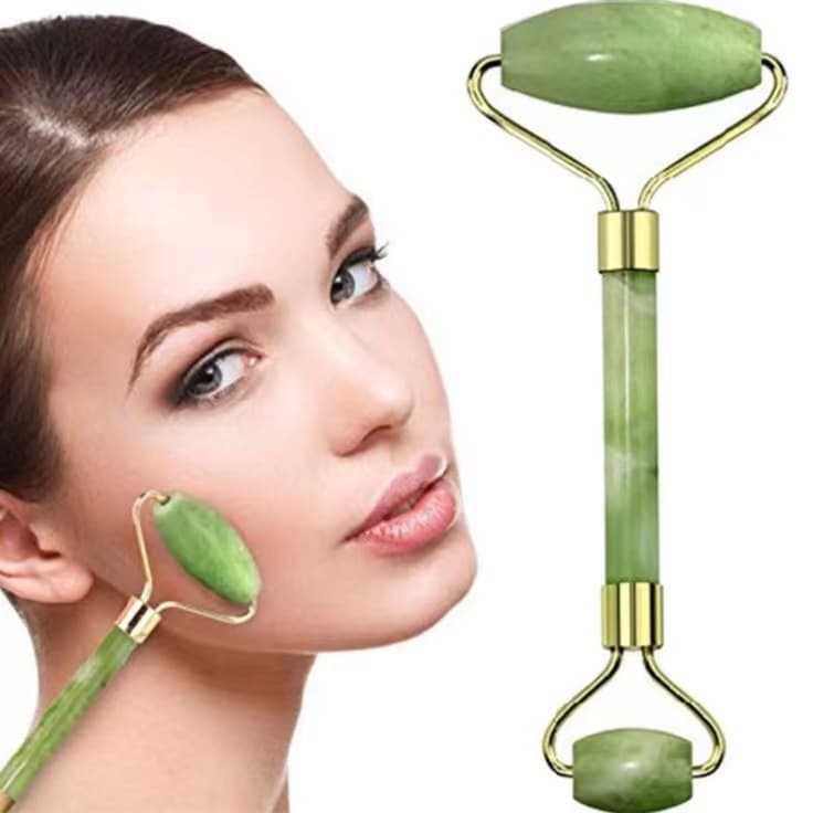 Rolinho Pedra De Jade Facial Massageador Anti Rugas(lolibiju)
