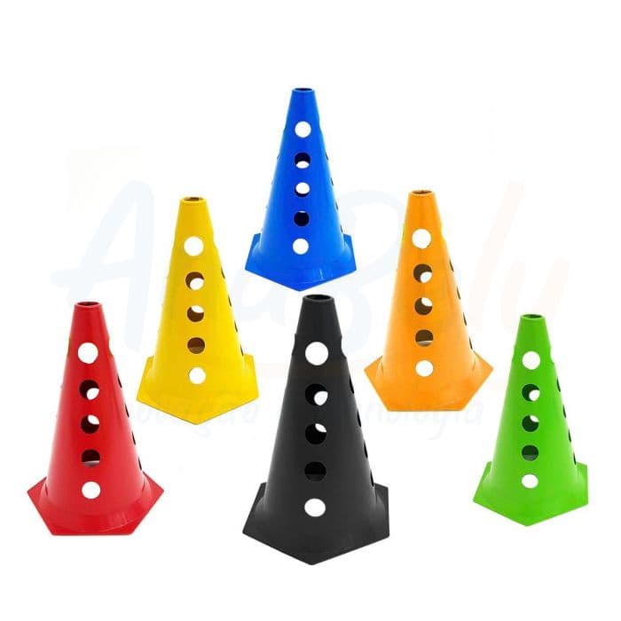 Cone Para Demarcação 23cm 5 Furos Colorido Unidade
