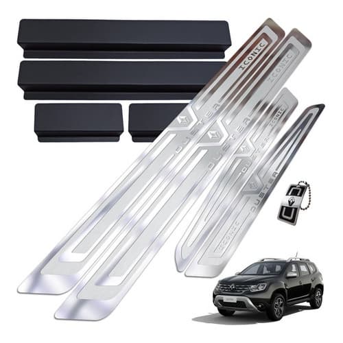 Soleiras Inox Cromadas + Vinil E Brinde Duster Iconic 2020