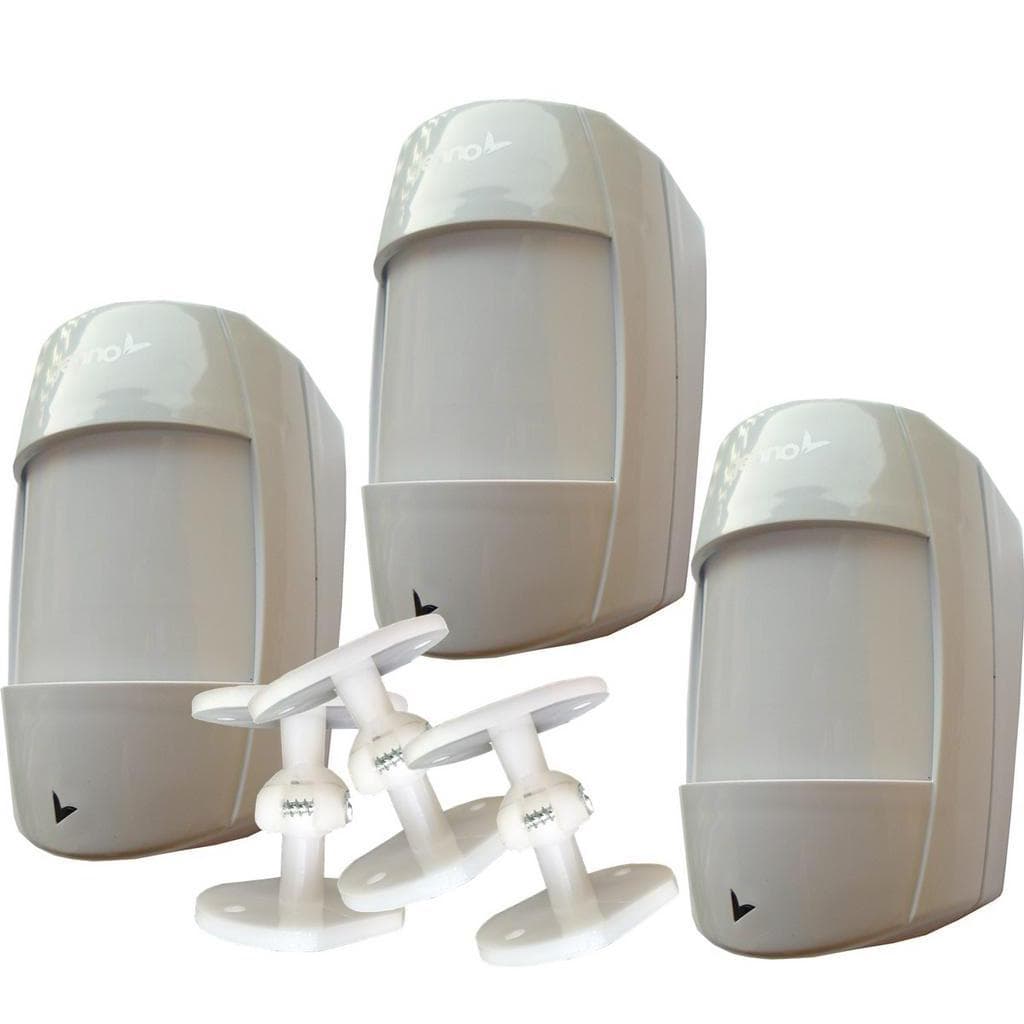 3 SENSORES INFRA IB-500 DIGITAL COM FIO GENNO MAIS SUPORTES