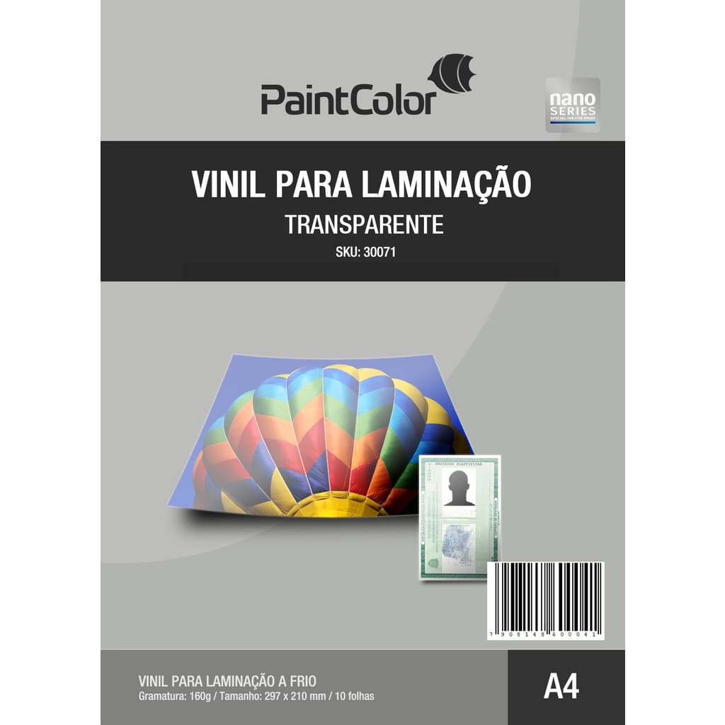 Vinil Para Laminação a Frio A4 - 10 Folhas