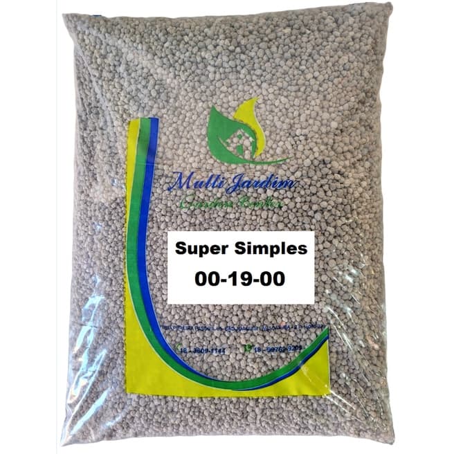 2kg Super Simples 00-19-00 Adubo Fertilizante Plantio Rosa do Deserto Frutas Flores