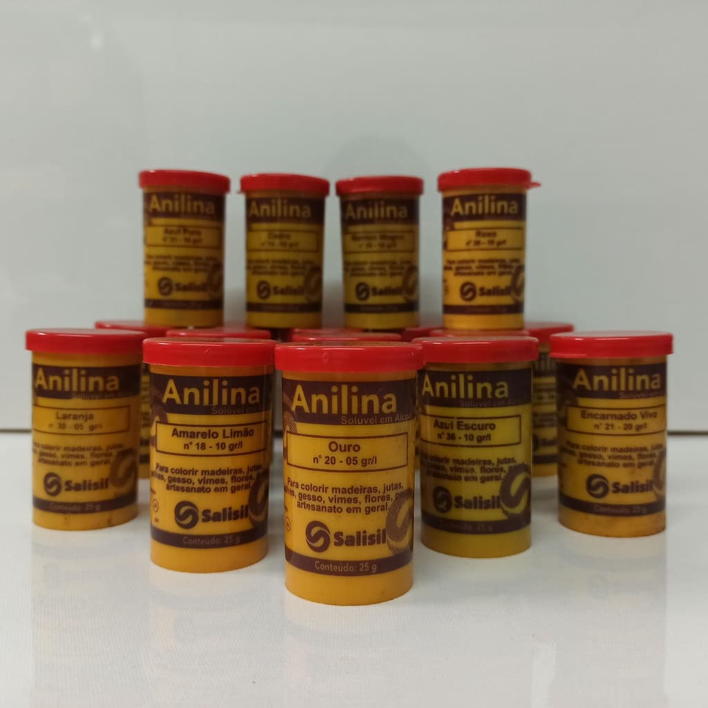 ANILINA SALISIL CORES VARIADAS - 25g