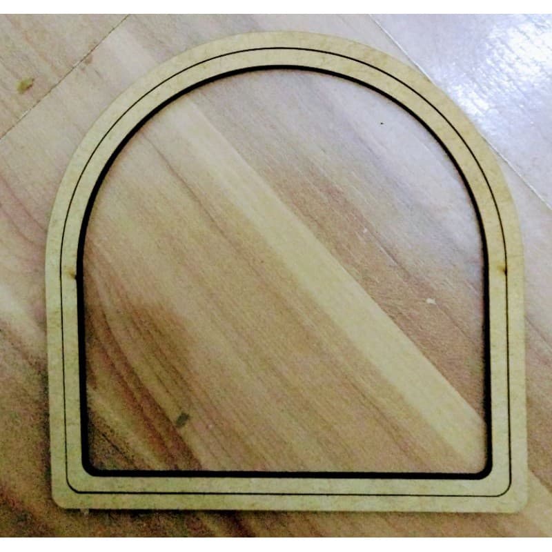 Kit 5 Bastidores Tipo Janela MDF Cru 12cm Artesanato Bordado