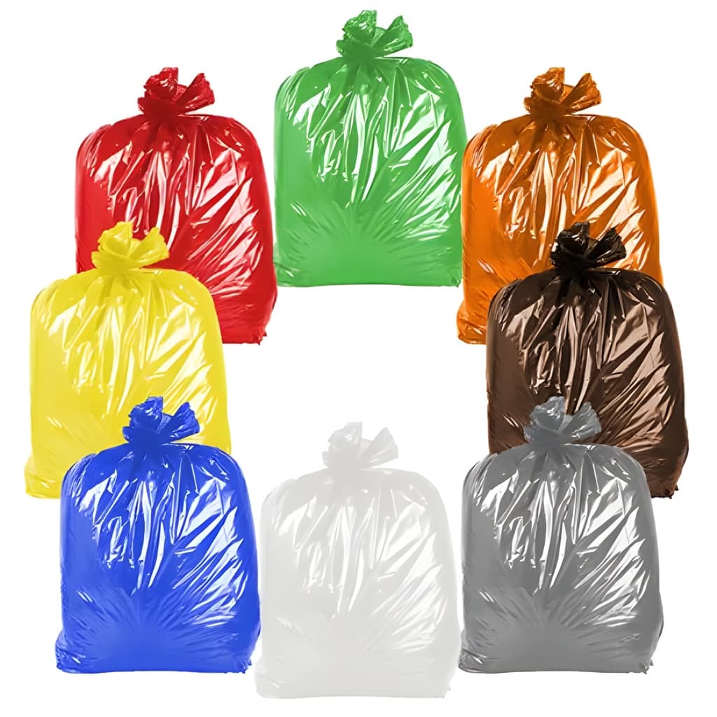 Saco de lixo 20 Litros 100 unidades Colorido coleta seletiva Pronta entrega