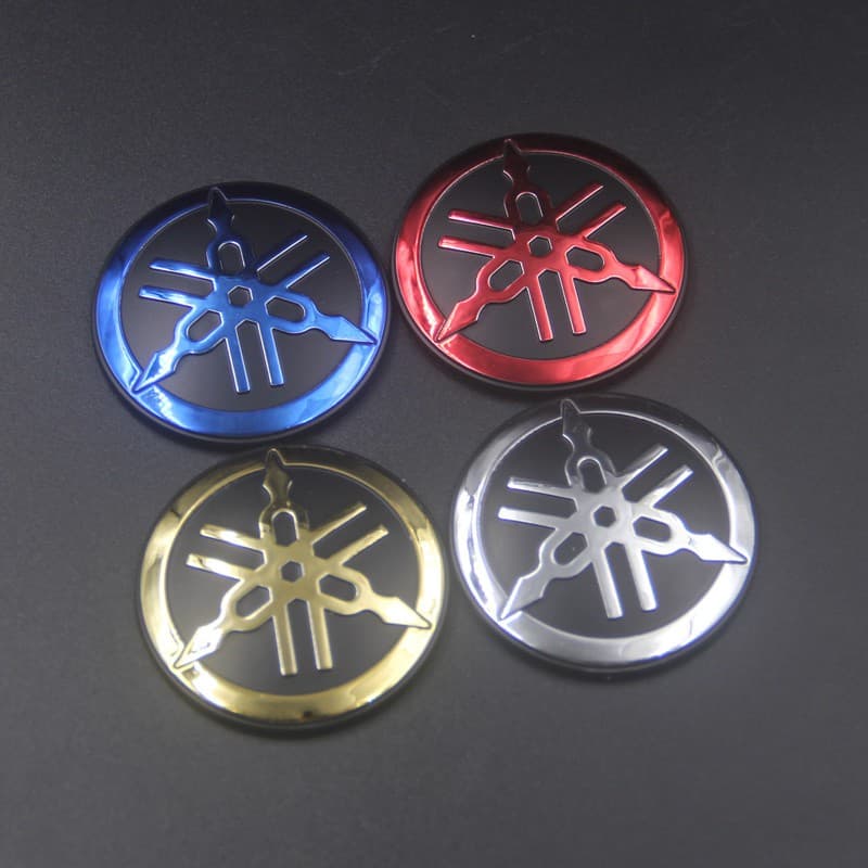 Autocolantes Com O Logotipo Original Yamaha Gold 3D Color Emblema 45mm Para Carro xmax YZF R FZ 728yz Ready Stock