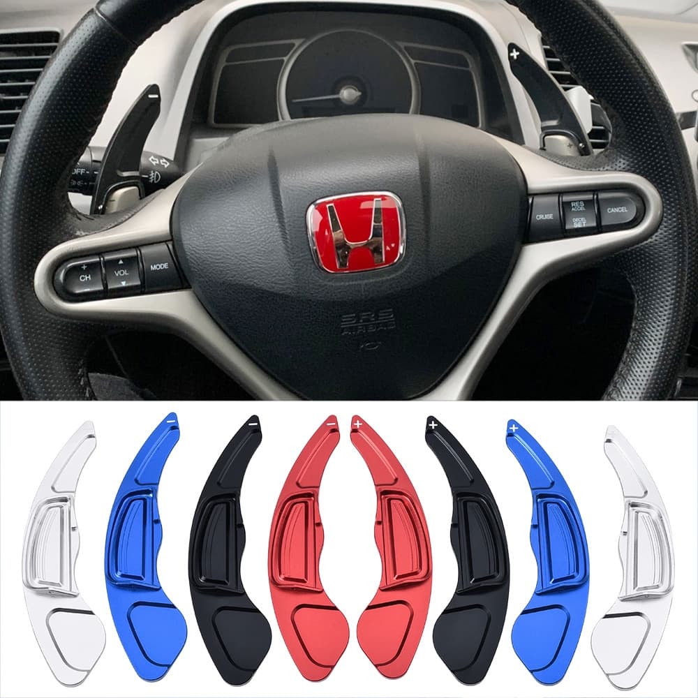 Honda Civic G8 2006-2011, City 2010-2014, Fit 2013-2014 Carro Volante Paddle Shift Extensão Adesivos DSG