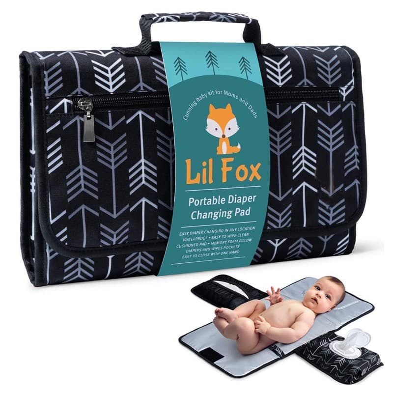 Trocador Portátil Pad Para Meninos E Meninas Bolso Leve Estação De Fralda De Viagem À Prova D'água Kit Almofadado