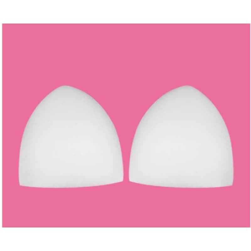 Bojo espuma triângulo (5 Pares) para confecção Sutiã / roupa