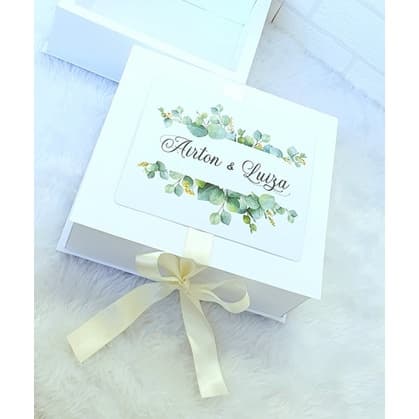 Kit 5 Caixas Convite  Padrinhos Casamento - Pajem Premium