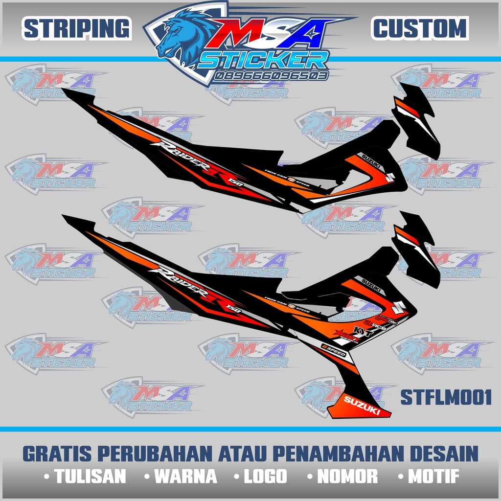 Tira Personalizada Como Você Gosta SATRIA F FACELIFT/Variação De Adesivo STFLM001